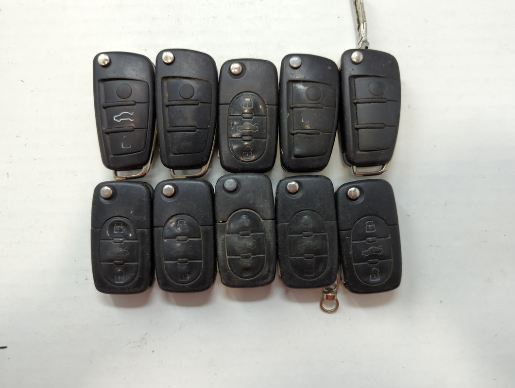 Lot of 10 Audi Keyless Entry Remote Fob IYZ3314 | MZ241081964 MIXED PART