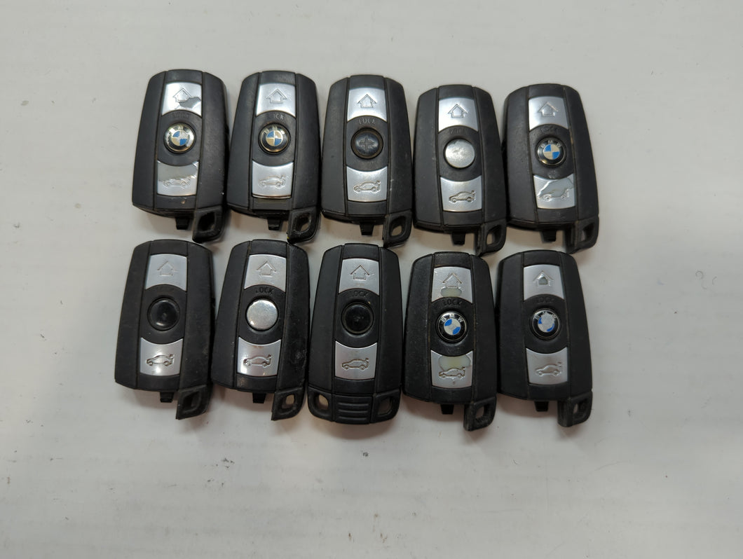 Lot of 10 Bmw Keyless Entry Remote Fob KR55WK49123 | KR55WK49127 MIXED