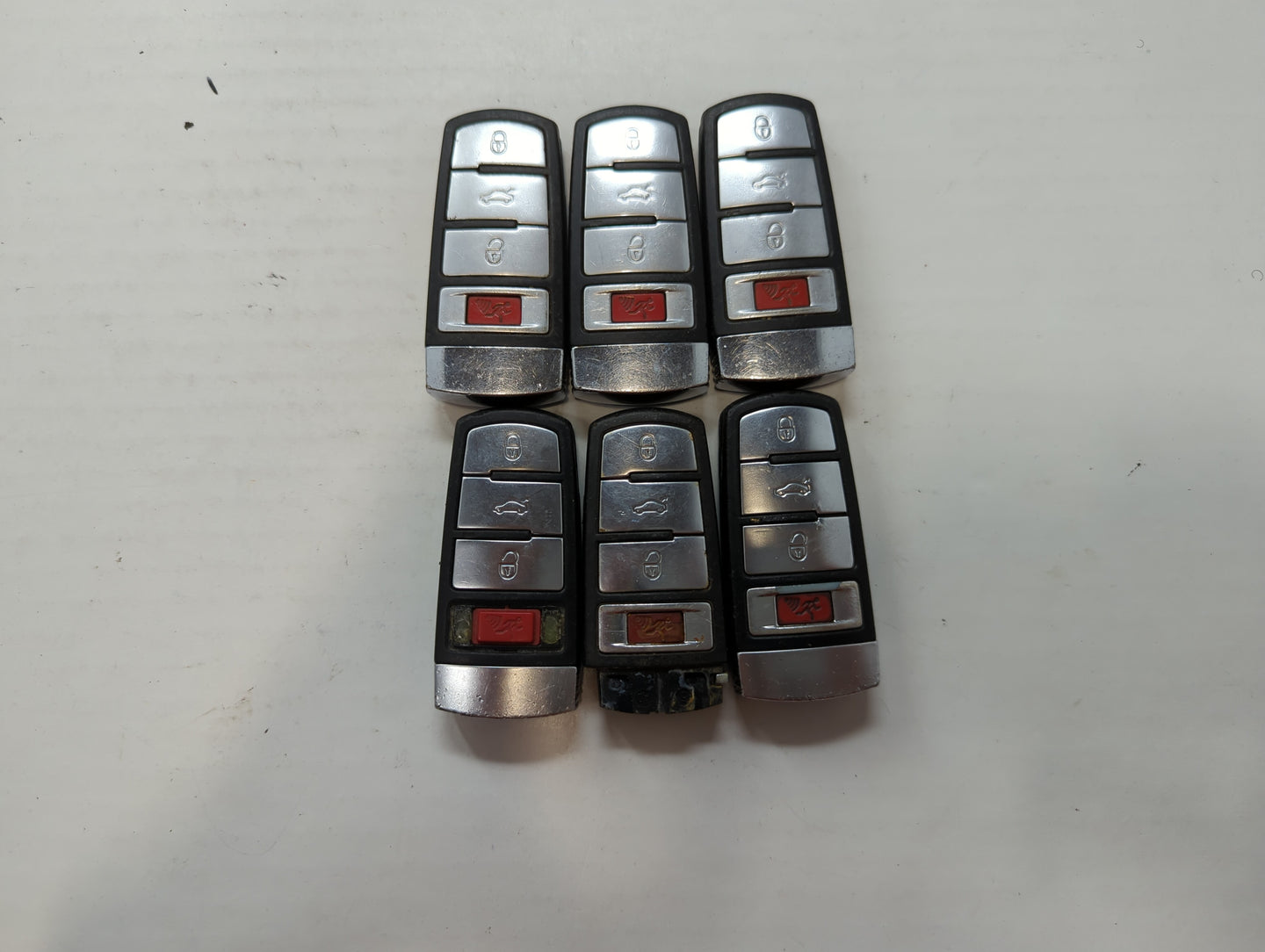 Lot of 6 Volkswagen Keyless Entry Remote Fob NBG009066T MIXED PART - Oemusedautoparts1.com