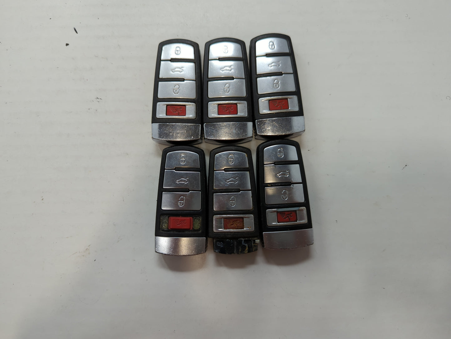 Lot of 6 Volkswagen Keyless Entry Remote Fob NBG009066T MIXED PART - Oemusedautoparts1.com