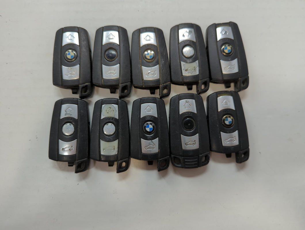 Lot of 10 Bmw Keyless Entry Remote Fob KR55WK49123 | KR55WK49127 MIXED