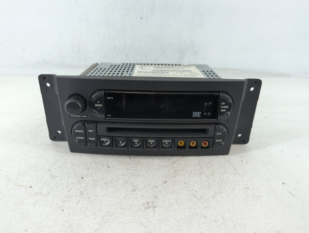 2007-2008 Chrysler Pacifica Radio AM FM Cd Player Receiver Replacement P/N:P05064084AD Fits Fits 2007 2008 OEM Used Auto Parts