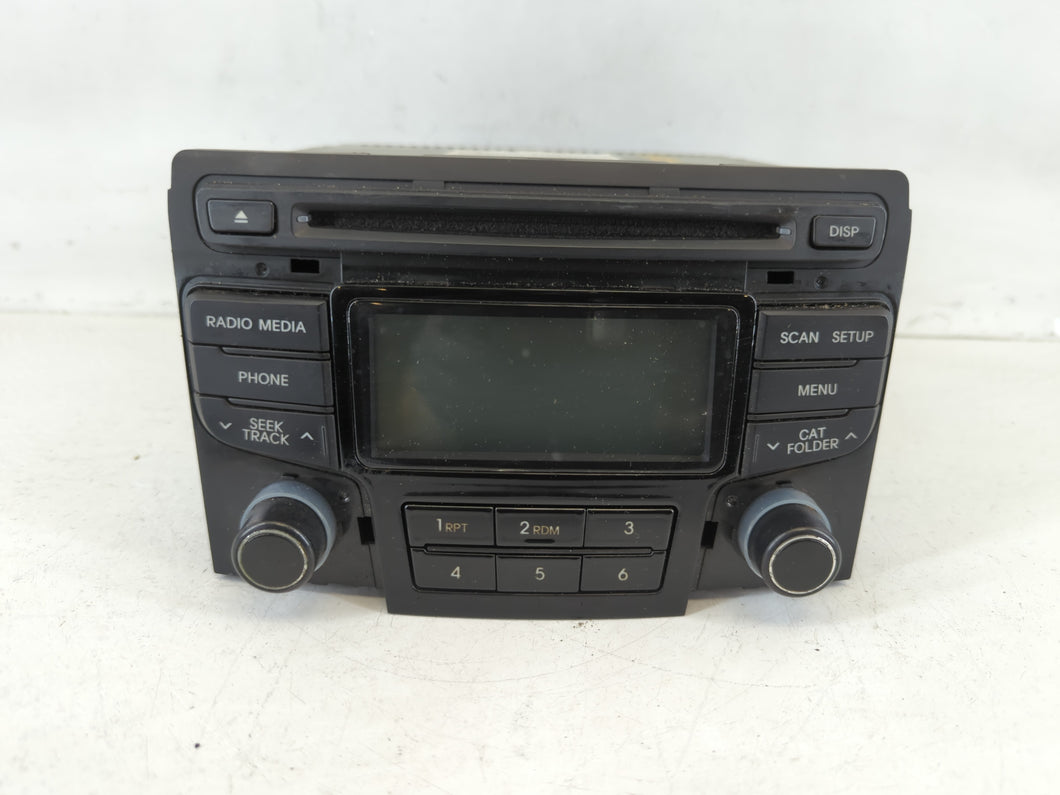 2012-2014 Hyundai Sonata Radio AM FM Cd Player Receiver Replacement P/N:96180-3Q700 Fits Fits 2012 2013 2014 OEM Used Auto Parts