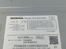 2018-2021 Honda Cr-V Radio AM FM Cd Player Receiver Replacement P/N:39100-TLA-A210-M1 Fits Fits 2018 2019 2020 2021 OEM Used Auto Parts