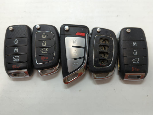 Lot of 5 Hyundai Keyless Entry Remote Fob MIXED FCC IDS MIXED PART - Oemusedautoparts1.com