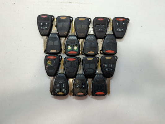 Lot of 16 Dodge Keyless Entry Remote Fob MIXED FCC IDS MIXED PART NUMBERS - Oemusedautoparts1.com