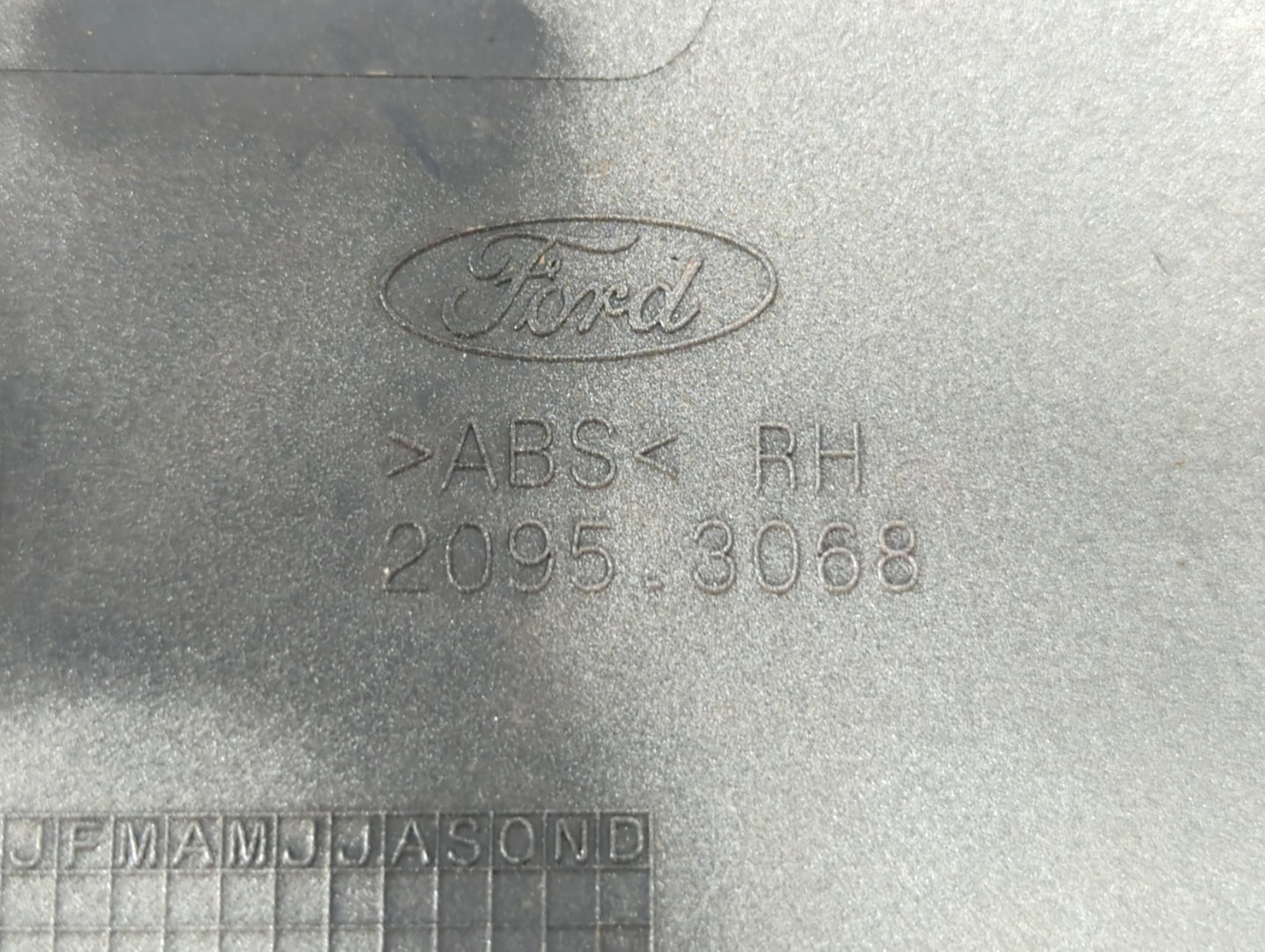 2017 Ford F-350 Super Duty Passenger Right Side View Manual Door Mirror - Oemusedautoparts1.com