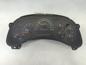 2006-2007 Chevrolet Silverado 1500 Instrument Cluster Speedometer Gauges P/N:15287370 15105687 Fits Fits 2006 2007 OEM Used Auto Parts