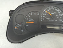 2006-2007 Chevrolet Silverado 1500 Instrument Cluster Speedometer Gauges P/N:15287370 15105687 Fits Fits 2006 2007 OEM Used Auto Parts