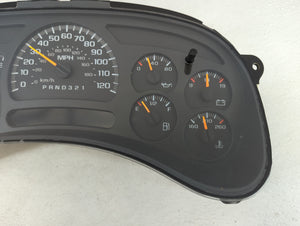 2006-2007 Chevrolet Silverado 1500 Instrument Cluster Speedometer Gauges P/N:15287370 15105687 Fits Fits 2006 2007 OEM Used Auto Parts