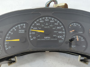 2000-2002 Chevrolet Suburban 1500 Instrument Cluster Speedometer Gauges P/N:1747510441 15055362 Fits Fits 2000 2001 2002 OEM Used Auto Parts