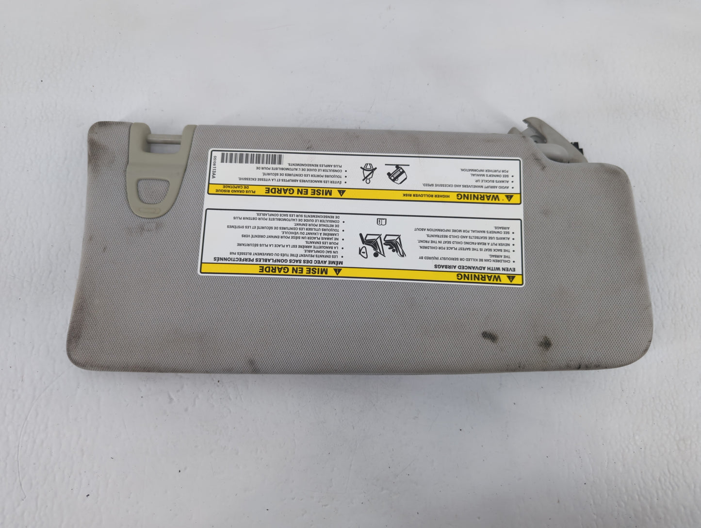 2019 Jeep Compass Sun Visor Shade Replacement Driver Left Mirror Fits OEM Used Auto Parts - Oemusedautoparts1.com