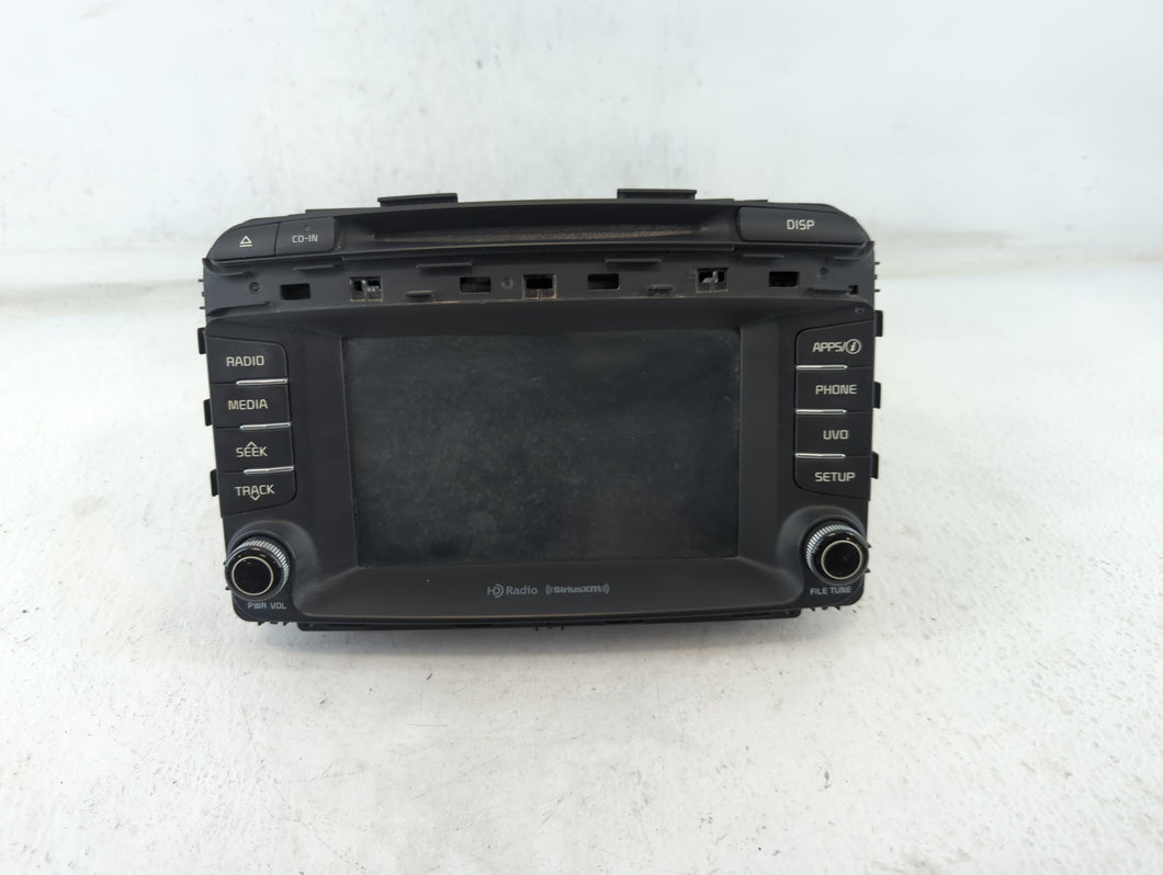 2016-2018 Kia Sorento Radio AM FM Cd Player Receiver Replacement P/N:96160-C6300WK Fits Fits 2016 2017 2018 OEM Used Auto Parts