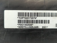 2002 Jeep Liberty Air Bag Passenger Right Knee OEM P/N:P55315020AH Fits OEM Used Auto Parts - Oemusedautoparts1.com