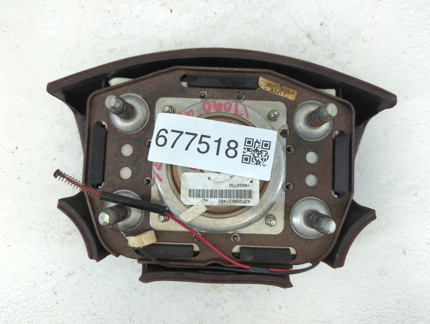 2002-2004 Dodge Dakota Air Bag Driver Left Steering Wheel Mounted P/N:16822732 4ZP290K21402 Fits Fits 2001 2002 2003 2004 OEM Used Auto Parts - Oemusedautoparts1.com