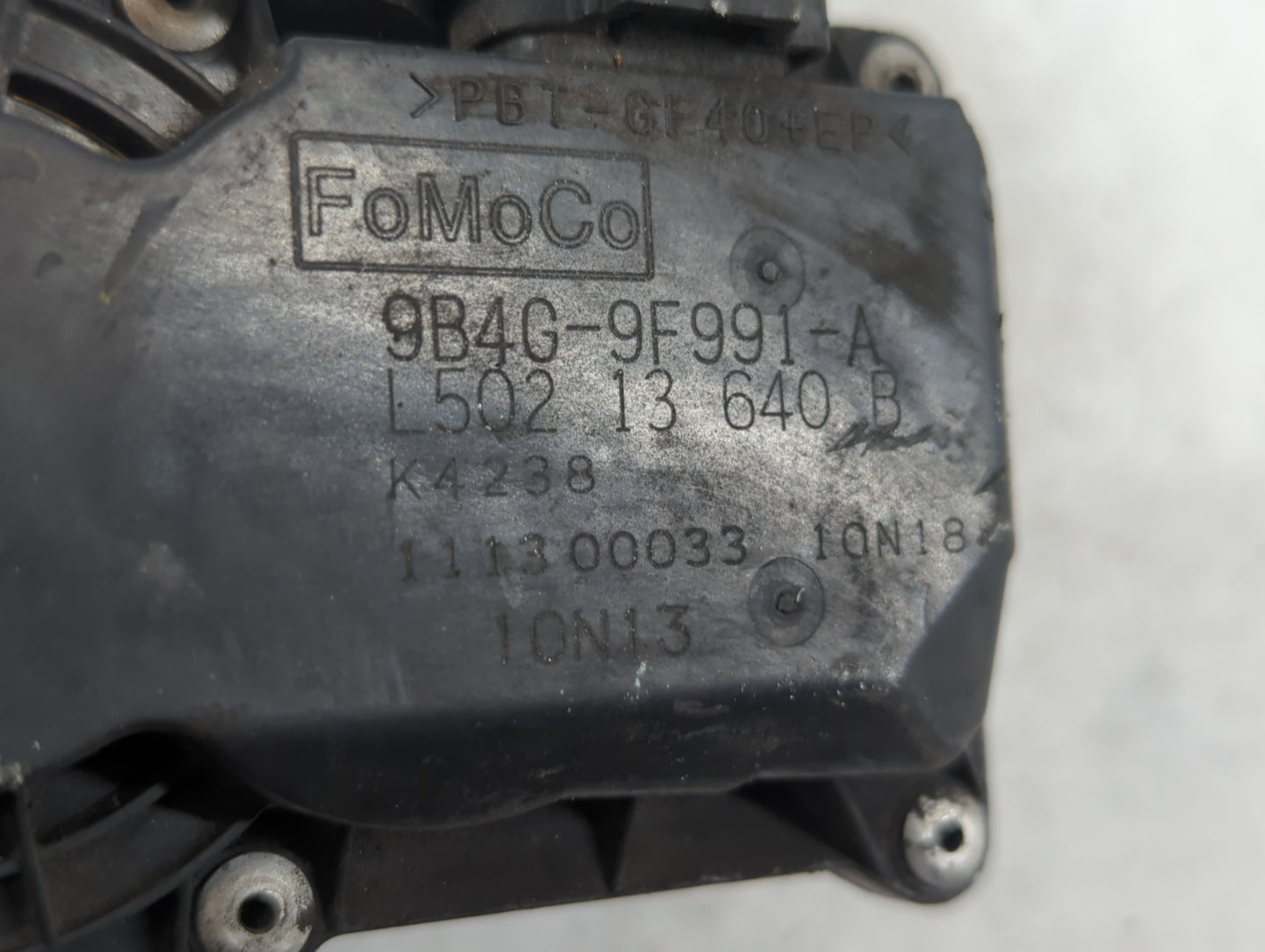 2010-2012 Mazda Cx-7 Throttle Body P/N:9B4G-9F991-A Fits Fits 2009 2010 2011 2012 2013 2014 2015 2016 2017 OEM Used Auto Parts - Oemusedautoparts1.com