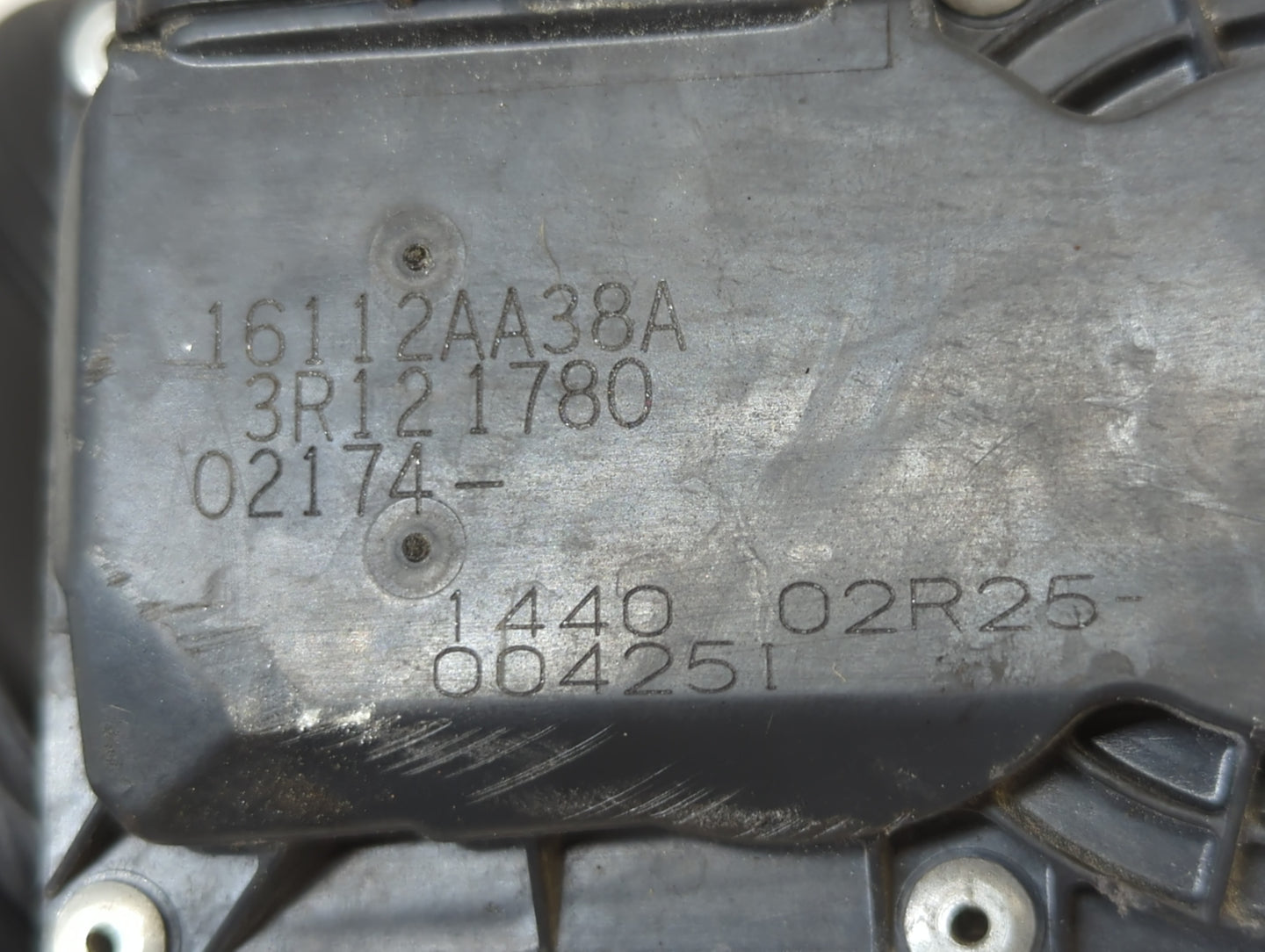 2013-2019 Subaru Legacy Throttle Body P/N:3R121780 16112AA38A Fits Fits 2013 2014 2015 2016 2017 2018 2019 OEM Used Auto Parts - Oemusedautoparts1.com