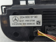 2009-2010 Mercedes-Benz C300 Climate Control Module Temperature AC/Heater Replacement P/N:204 830 57 90 Fits Fits 2009 2010 OEM Used Auto Parts