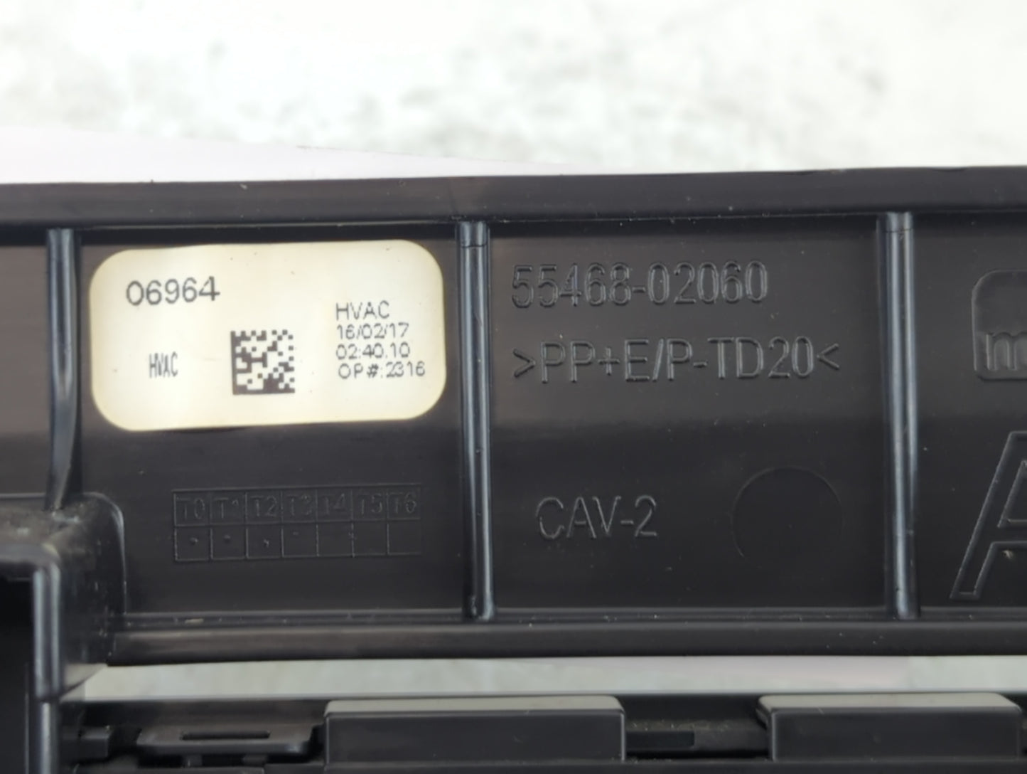 2017-2019 Toyota Corolla Climate Control Module Temperature AC/Heater Replacement P/N:55466-02060 Fits Fits 2017 2018 2019 OEM Used Auto Parts - Oemusedautoparts1.com