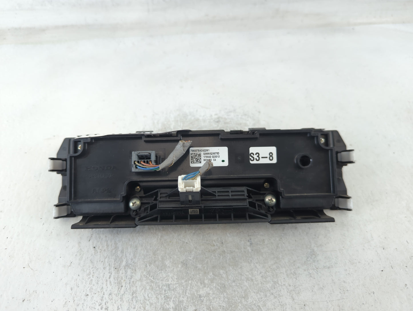 2016-2021 Honda Civic Climate Control Module Temperature AC/Heater Replacement P/N:1799a3 79600TBAC422M1 Fits OEM Used Auto Parts - Oemusedautoparts1.com