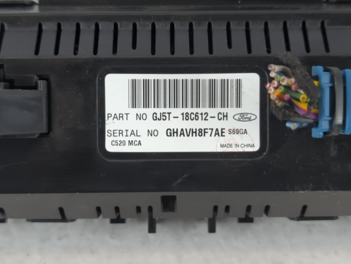 2018-2019 Ford Escape Climate Control Module Temperature AC/Heater Replacement P/N:GJ5T-18C612-CH Fits Fits 2018 2019 OEM Used Auto Parts - Oemusedautoparts1.com