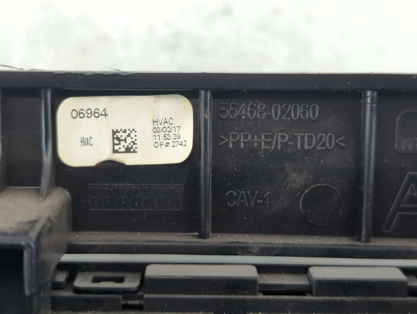 2017-2019 Toyota Corolla Climate Control Module Temperature AC/Heater Replacement P/N:55468-02060 Fits Fits 2017 2018 2019 OEM Used Auto Parts - Oemusedautoparts1.com