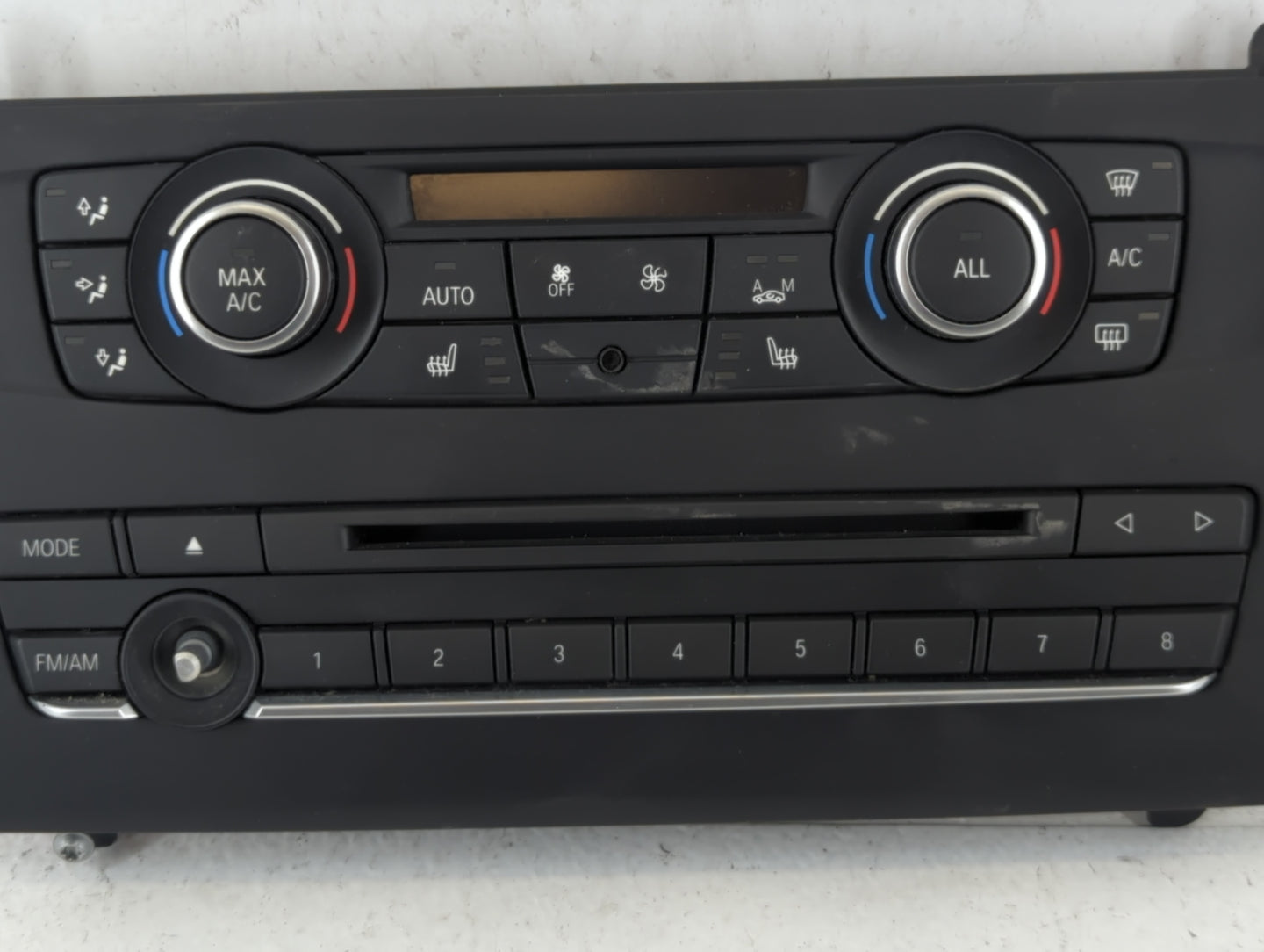 2011-2014 Bmw X3 Climate Control Module Temperature AC/Heater Replacement P/N:6411 9287629-02 Fits Fits 2011 2012 2013 2014 OEM Used Auto Parts - Oemusedautoparts1.com