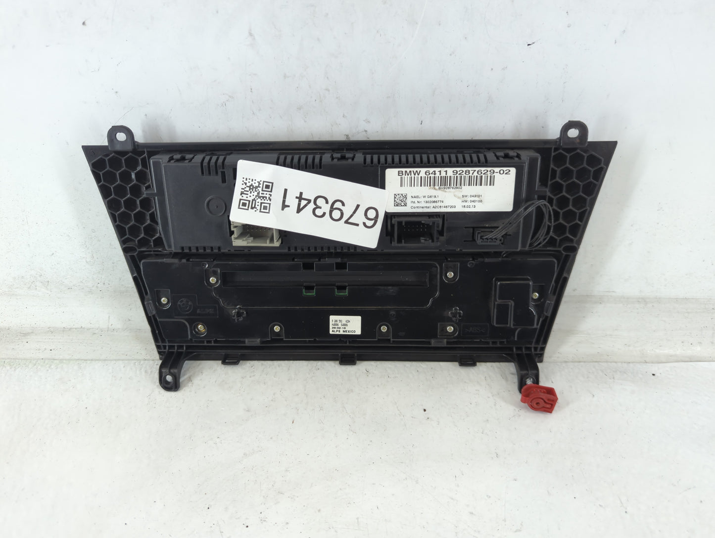 2011-2014 Bmw X3 Climate Control Module Temperature AC/Heater Replacement P/N:6411 9287629-02 Fits Fits 2011 2012 2013 2014 OEM Used Auto Parts - Oemusedautoparts1.com