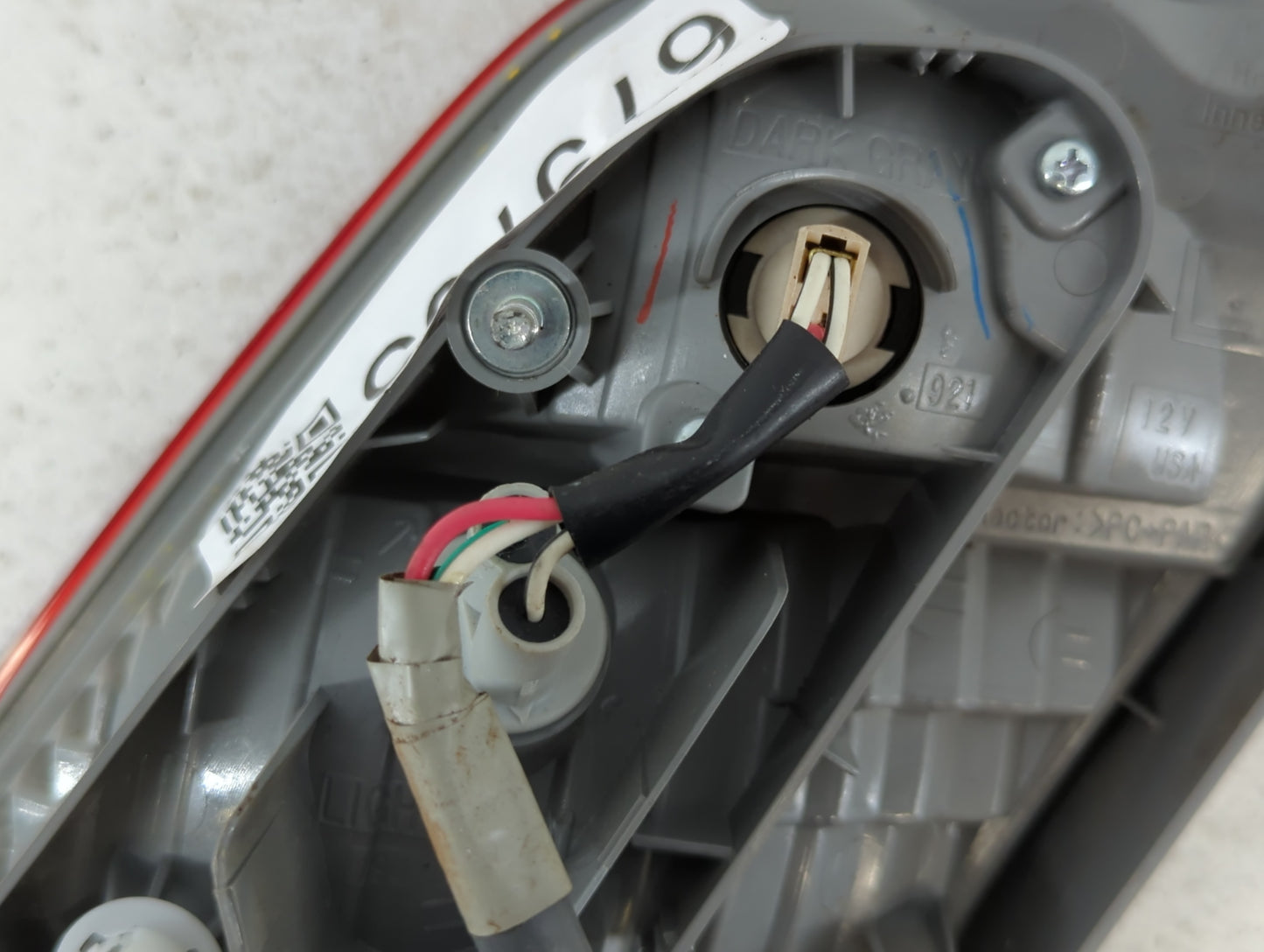 2007-2009 Toyota Camry Tail Light Assembly Driver Left OEM Fits Fits 2007 2008 2009 OEM Used Auto Parts - Oemusedautoparts1.com