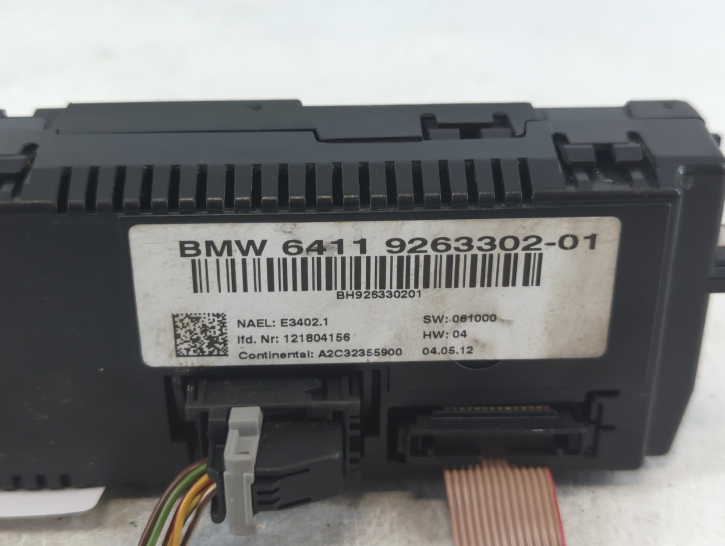 2012-2015 Bmw X1 Climate Control Module Temperature AC/Heater Replacement P/N:121804156 E3402 Fits OEM Used Auto Parts - Oemusedautoparts1.com