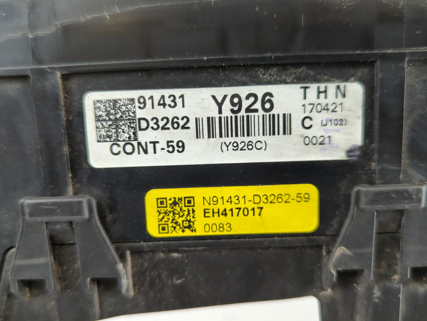 2016-2018 Hyundai Tucson Fusebox Fuse Box Panel Relay Module P/N:N91431-D3202 Fits Fits 2016 2017 2018 OEM Used Auto Parts - Oemusedautoparts1.com