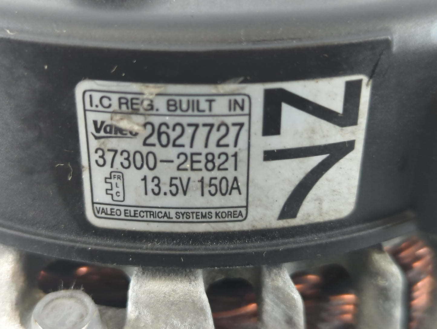 2020-2021 Kia Soul Alternator Replacement Generator Charging Assembly Engine OEM P/N:2627727 37300-2E821 Fits OEM Used Auto Parts - Oemusedautoparts1.com