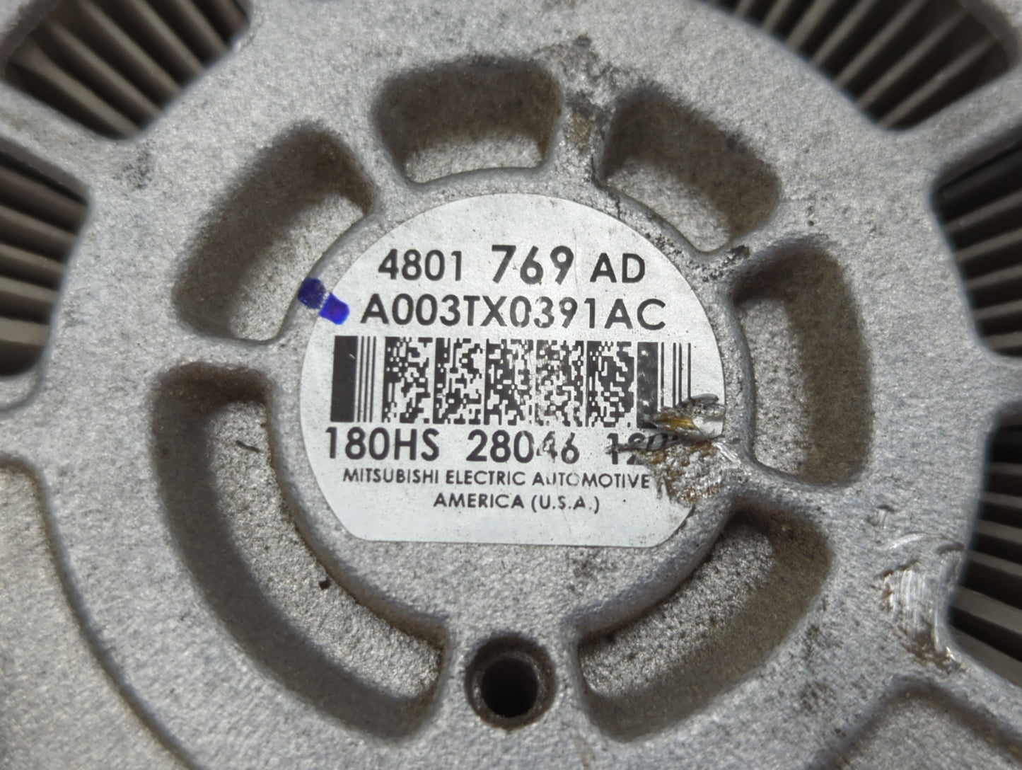 2019 Dodge Ram 1500 Alternator Replacement Generator Charging Assembly Engine OEM P/N:4801769AD Fits OEM Used Auto Parts - Oemusedautoparts1.com