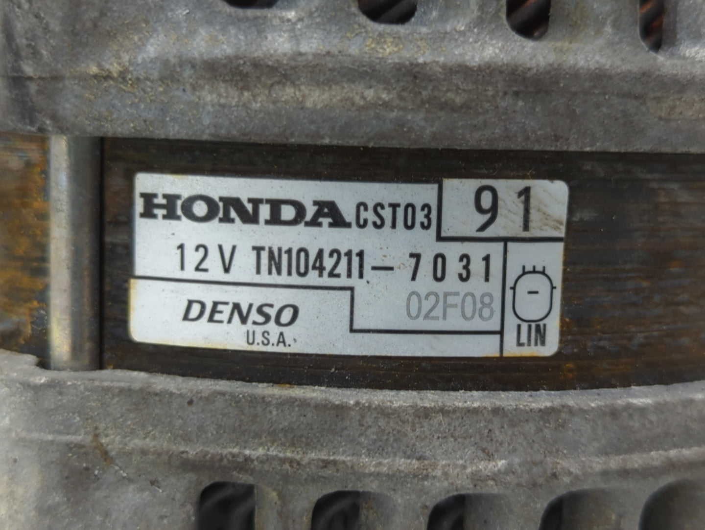 2022 Acura Rdx Alternator Replacement Generator Charging Assembly Engine OEM P/N:TN104211-7031 Fits Fits 2021 OEM Used Auto Parts - Oemusedautoparts1.com