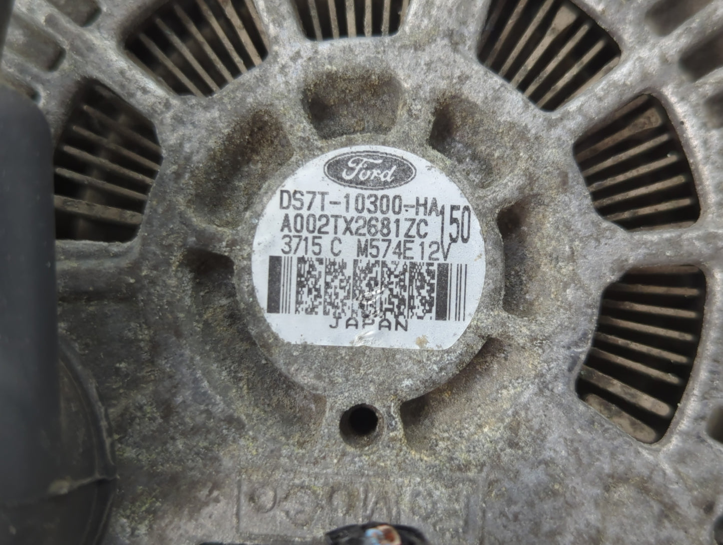 2013-2020 Ford Fusion Alternator Replacement Generator Charging Assembly Engine OEM P/N:A002TX2681ZC DS7T-10300-HA Fits OEM Used Auto Parts - Oemusedautoparts1.com