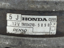 2008-2010 Honda Accord Alternator Replacement Generator Charging Assembly Engine OEM P/N:TN104210-5890 Fits Fits 2008 2009 2010 OEM Used Auto Parts