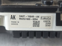 2013 Ford Flex Instrument Cluster Speedometer Gauges P/N:DA8T-10849-AK Fits OEM Used Auto Parts - Oemusedautoparts1.com