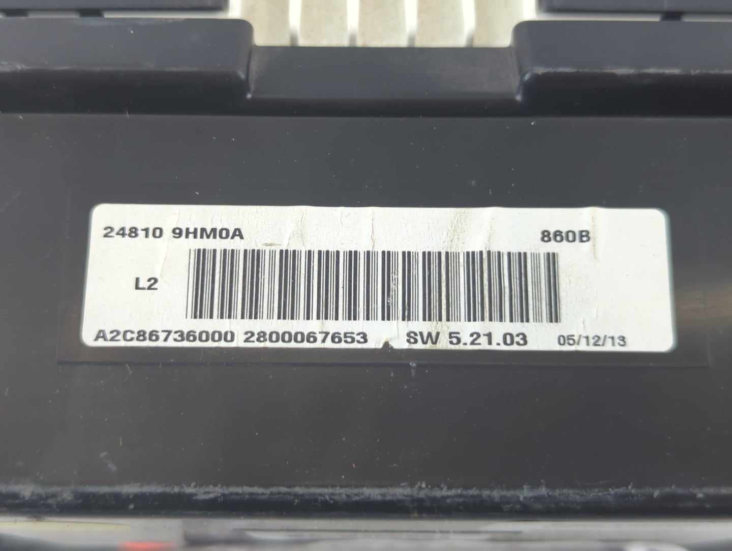 2014 Nissan Altima Instrument Cluster Speedometer Gauges P/N:24810 9HM0A Fits OEM Used Auto Parts - Oemusedautoparts1.com