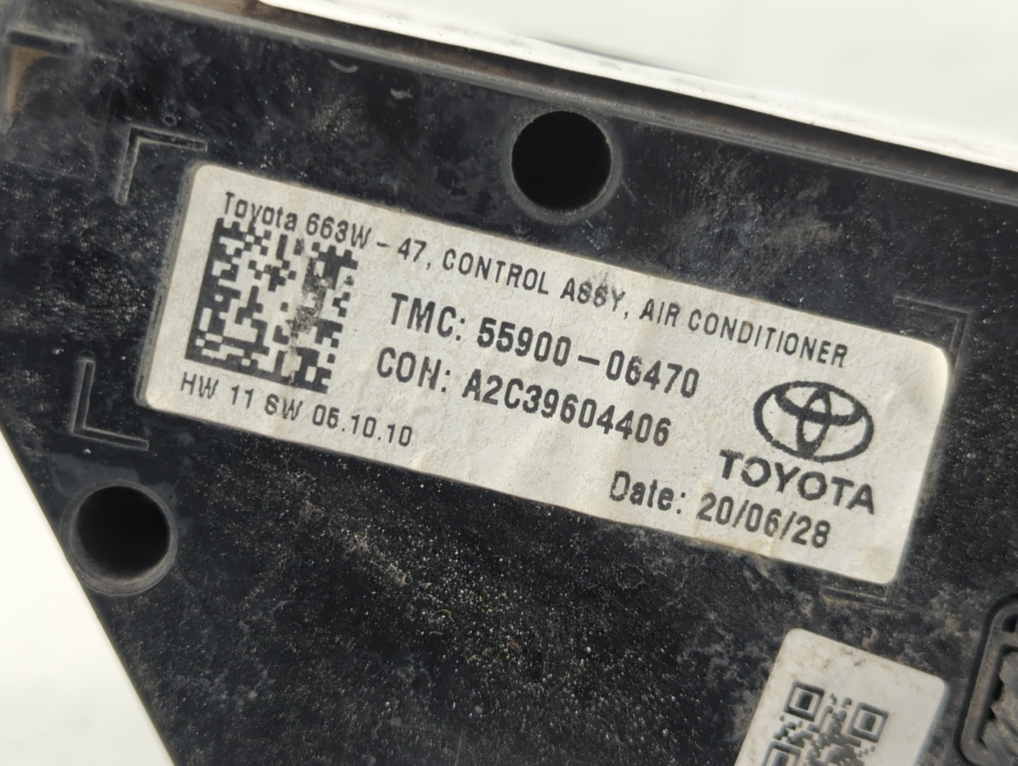 2018-2022 Toyota Camry Climate Control Module Temperature AC/Heater Replacement P/N:55900-06470 Fits Fits 2018 2019 2020 2021 2022 OEM Used Auto Parts - Oemusedautoparts1.com