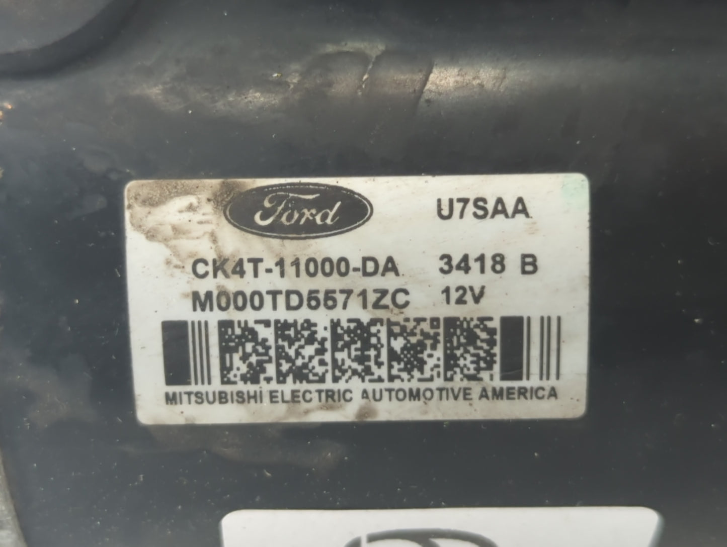 2015-2020 Ford Transit-250 Car Starter Motor Solenoid OEM P/N:M000TD5571ZC CK4T-11000-DA Fits Fits 2015 2016 2017 2018 2019 2020 OEM Used Auto Parts - Oemusedautoparts1.com