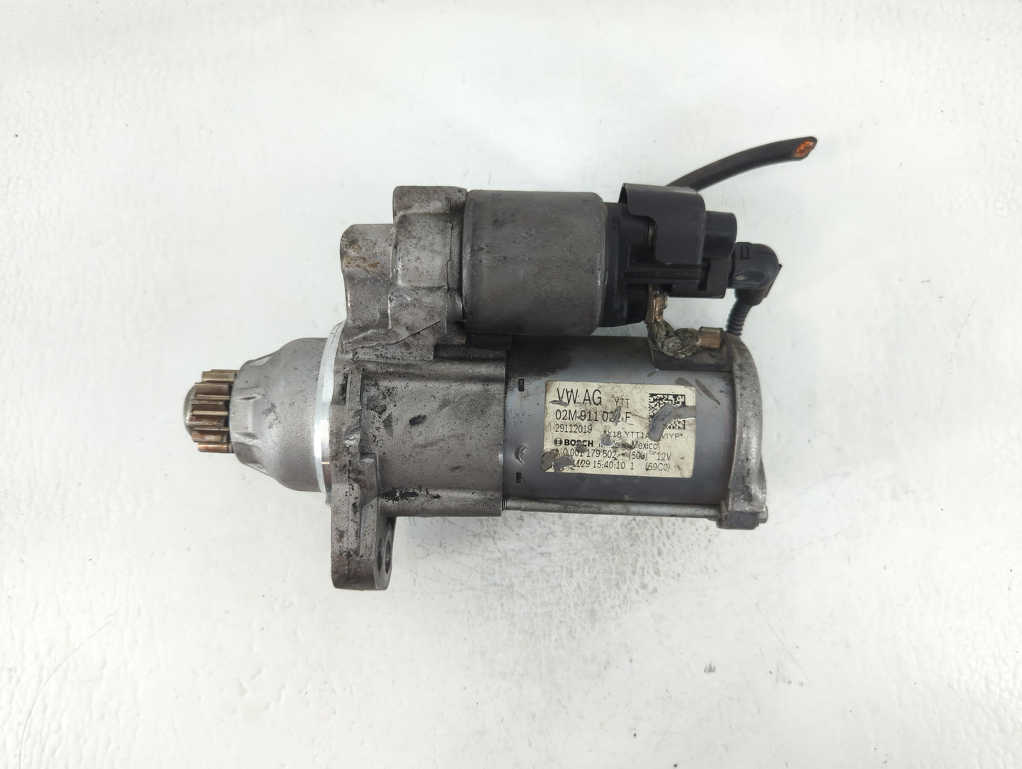 2021-2022 Volkswagen Tiguan Car Starter Motor Solenoid OEM P/N:29112019 02M 911 022 F Fits Fits 2020 2021 2022 OEM Used Auto Parts - Oemusedautoparts1.com