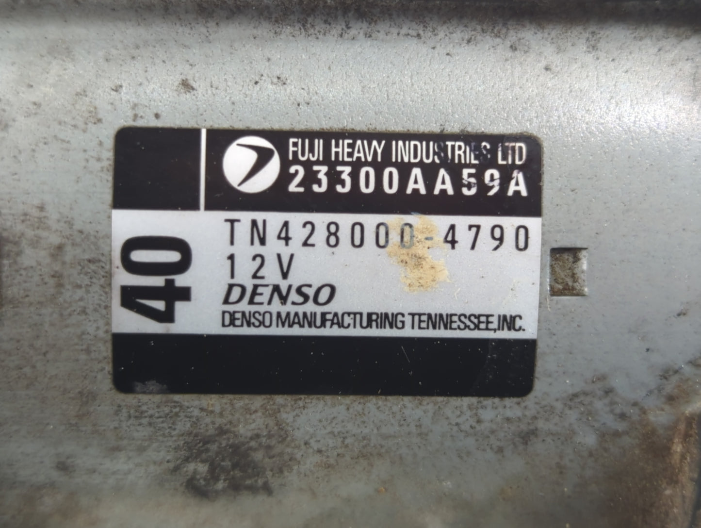 2008-2015 Subaru Legacy Car Starter Motor Solenoid OEM P/N:TN438000-4790 23300AA59B Fits OEM Used Auto Parts - Oemusedautoparts1.com