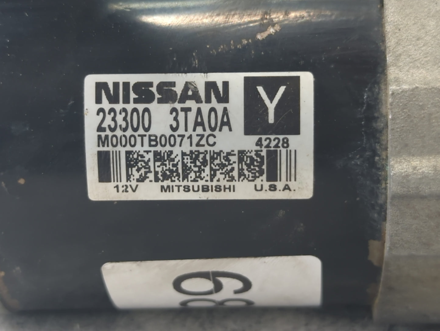 2013-2018 Nissan Altima Car Starter Motor Solenoid OEM P/N:M000TB0071ZC 23300 3TA0A Fits Fits 2013 2014 2015 2016 2017 2018 OEM Used Auto Parts - Oemusedautoparts1.com