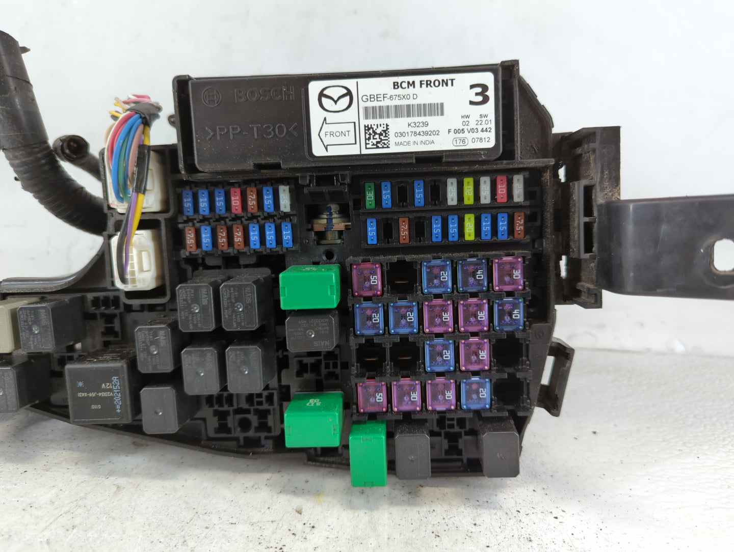 2013-2022 Mazda Cx-5 Fusebox Fuse Box Panel Relay Module P/N:F 005 V02 442 030178439202 Fits OEM Used Auto Parts - Oemusedautoparts1.com