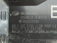2010-2014 Subaru Legacy Fusebox Fuse Box Panel Relay Module P/N:MB503200B Fits Fits 2010 2011 2012 2013 2014 OEM Used Auto Parts - Oemusedautoparts1.com