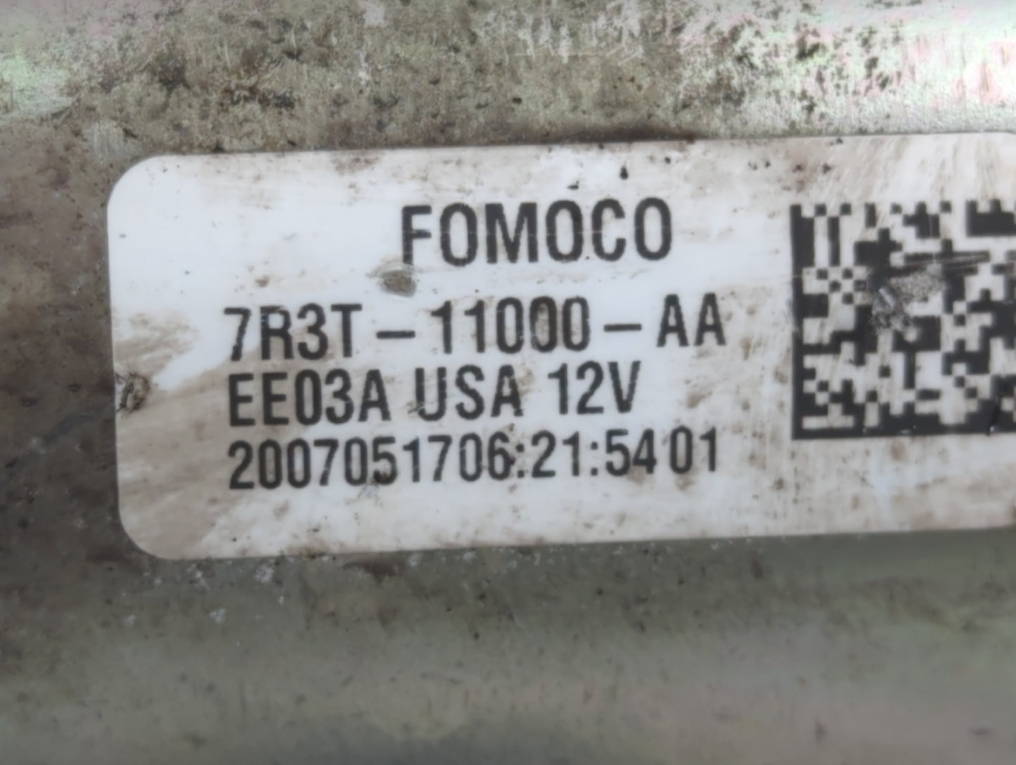 2005-2010 Ford Mustang Car Starter Motor Solenoid OEM P/N:2007051706 EE03A, 7R3T-11000-AA Fits Fits 2005 2006 2007 2008 2009 2010 OEM Used Auto Parts - Oemusedautoparts1.com