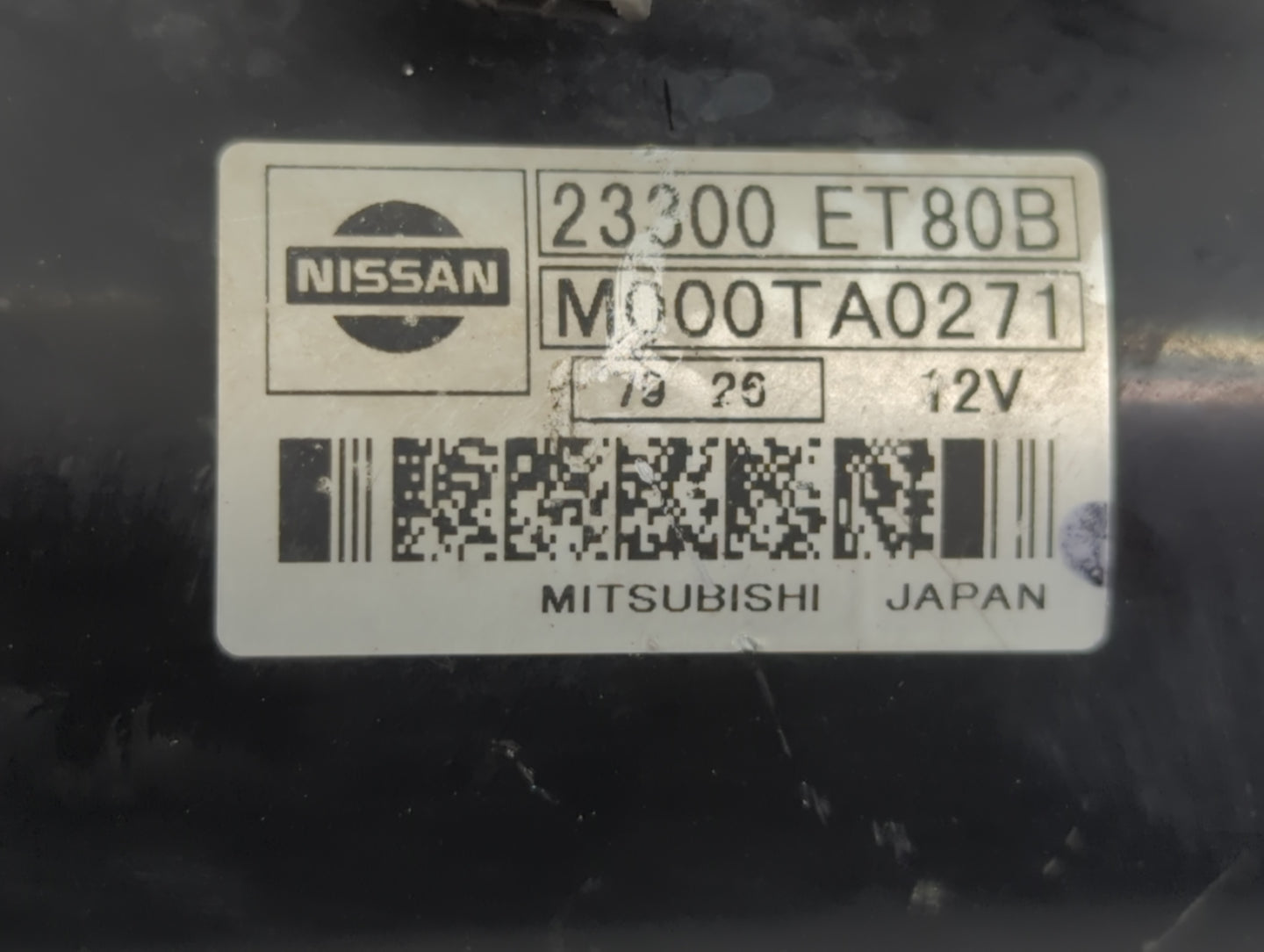 2008-2015 Nissan Rogue Car Starter Motor Solenoid OEM P/N:23300 ET80B Fits Fits 2008 2009 2010 2011 2012 2013 2014 2015 OEM Used Auto Parts - Oemusedautoparts1.com