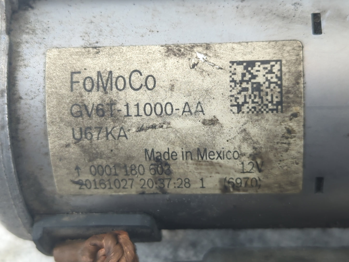 2017-2019 Ford Escape Car Starter Motor Solenoid OEM P/N:GV6T-11000-AA Fits Fits 2017 2018 2019 2020 2021 2022 OEM Used Auto Parts - Oemusedautoparts1.com