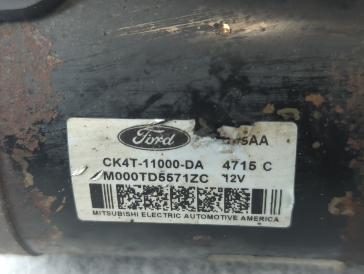 2015-2017 Ford F-150 Car Starter Motor Solenoid OEM P/N:M000TD5571ZC CK4T-11000-DA Fits Fits 2015 2016 2017 2018 2019 2020 OEM Used Auto Parts - Oemusedautoparts1.com