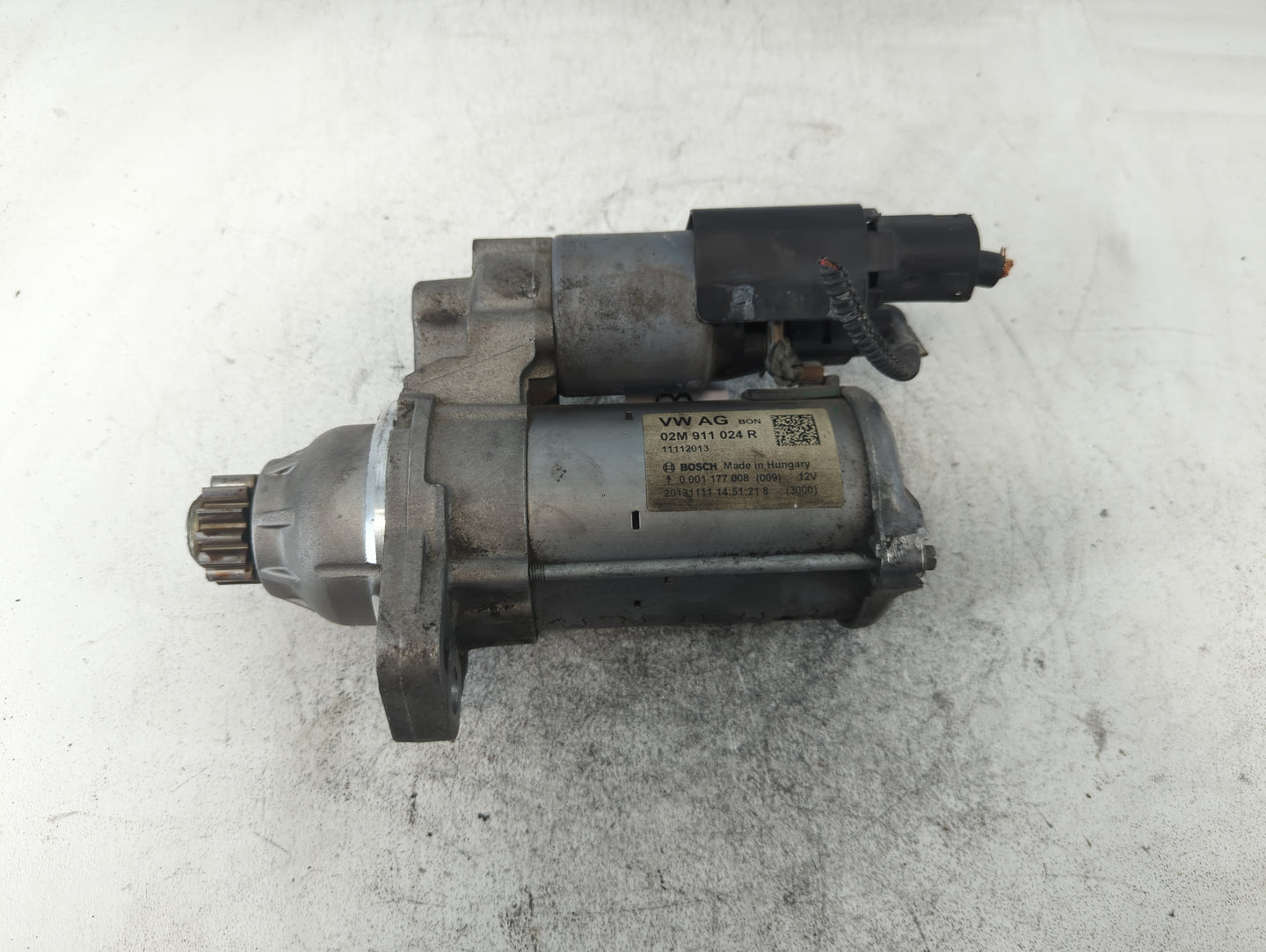 2014-2020 Volkswagen Passat Car Starter Motor Solenoid OEM P/N:02M 911 024 R Fits OEM Used Auto Parts - Oemusedautoparts1.com